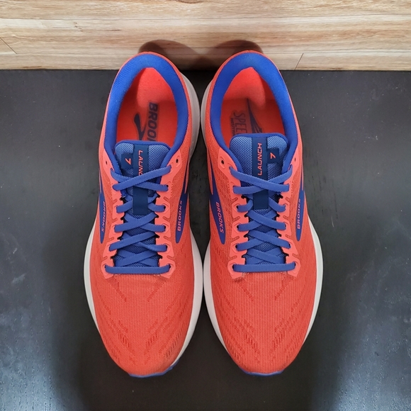 Brooks Launch 7 Orange Blue Running Sneakers Women's Size 10.5 - Picture 6 of 11